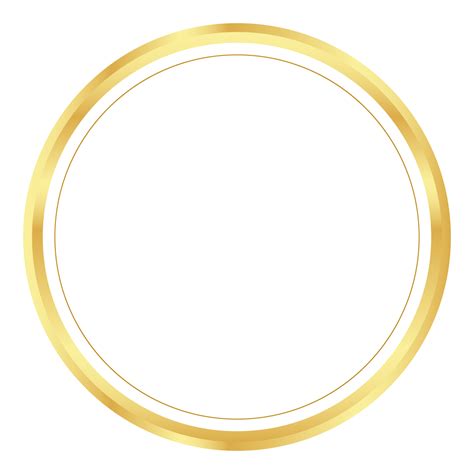 Golden Circle Frame Border Clipart 36521794 PNG