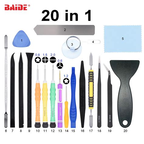 20 In 1 Mobile Phone Phone Screwdriver Kit With Spudger Pry Opening