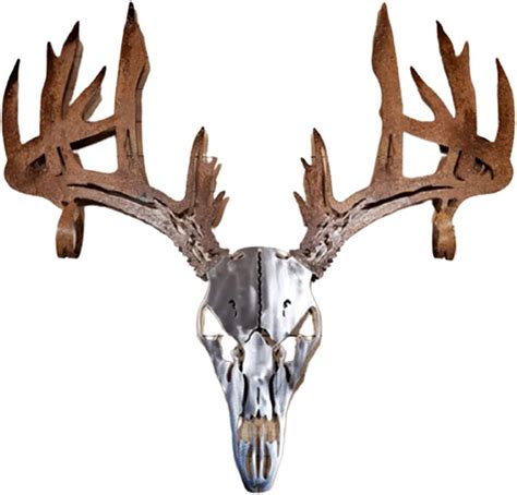 Metal Deer Skull Wall Mountwall Hanging Sculptureskull Ornamentwall Plaqueswall Decor