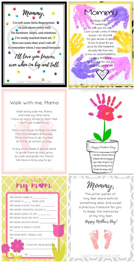 Mothers Day Poem Printables