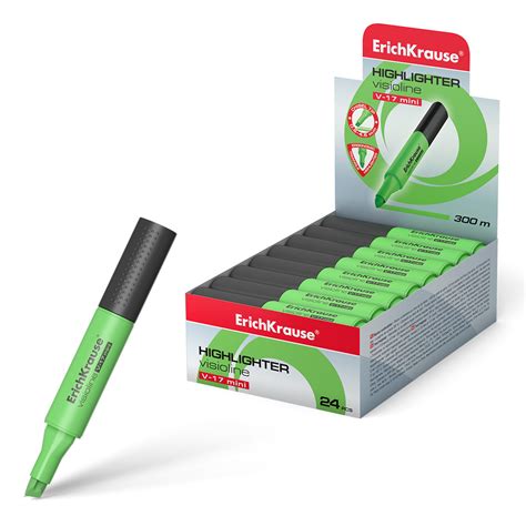 "ErichKrause" Текстмаркер Visioline V-17 Mini перо скошенное 56696 ...