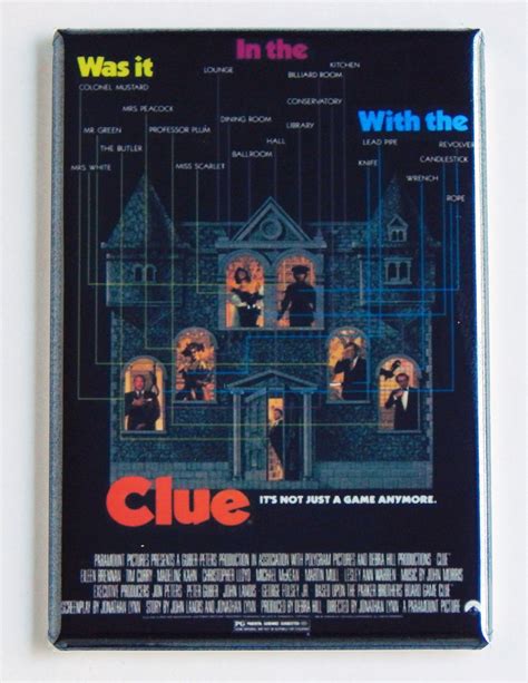 Clue Movie Poster Fridge Magnet | Etsy