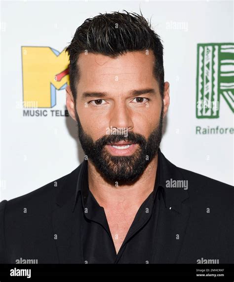 Singer Ricky Martin Arrives At The 30th Anniversary Rainforest Fund