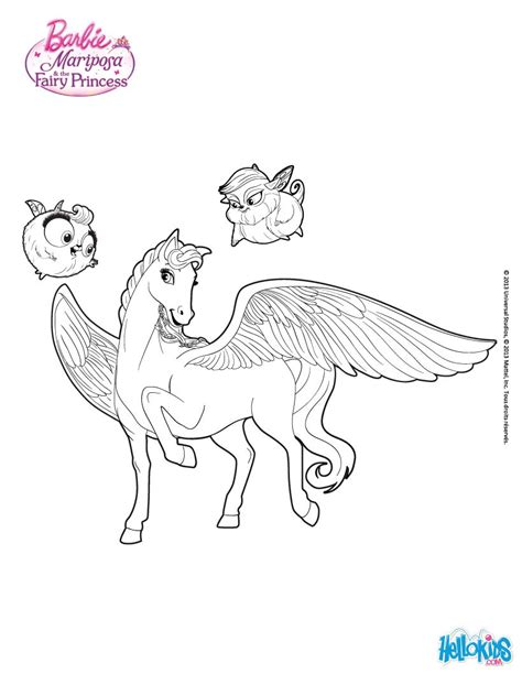 Sylvie, catania's pegasus coloring pages - Hellokids.com