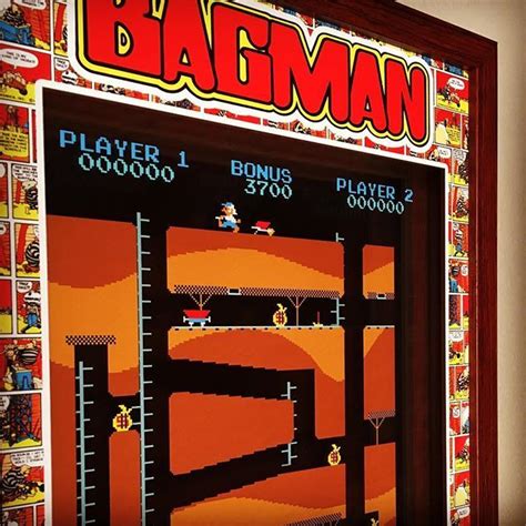 Bagman #art #artwork #shadowbox #bagman #arcade #arcadegames #videogames #game #gamer #gamerlife ...