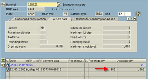 Your First Very Simple Mrp Run Using Re Order Point Planning