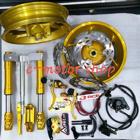 Jual Sepaket Komplit Velg Axio Aerox Upside Down Nui Aerox Master Rem