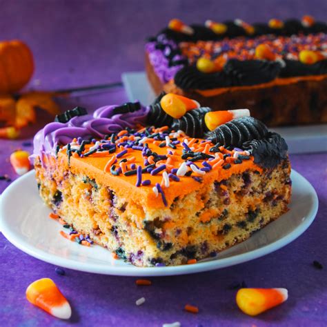 Trick or Treat Sheet Cake - Life & Sprinkles by Taryn Camp