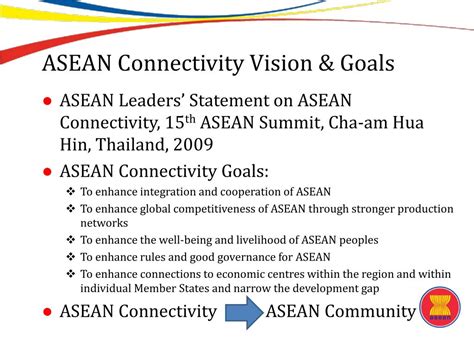 Ppt Implementing The Master Plan On Asean Connectivity Mpac