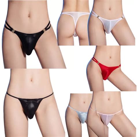 HERREN DURCHSICHTIG G STRING Tanga Sexy Unterhose Slips Mini Bikini
