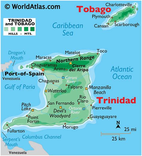 Mapas De Trinidad Y Tobago Atlas Del Mundo