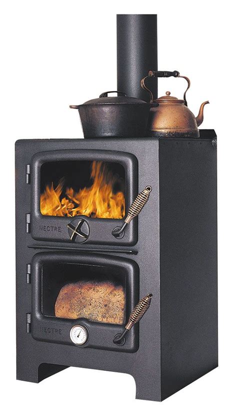 A Black Stove With Two Burners And A Pot On The Top In Front Of A White Background