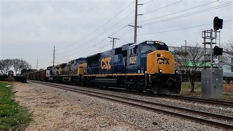 CSXT 4724 Leads CSX Loaded Coal Train C740 Through Irmo SC On The CN L