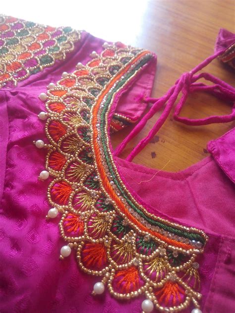 South Indian Blouse Designs Simple Blouse Designs Hand Work Blouse