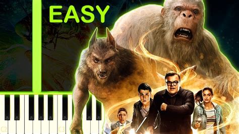 Goosebumps Movie Theme Easy Piano Tutorial Youtube