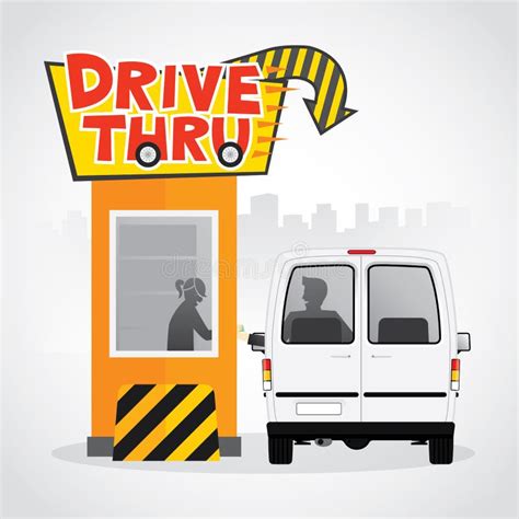 Drive Thru Sign Clipart