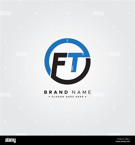 Initial Letter Ft Logo Simple Business Logo For Alphabet F And T