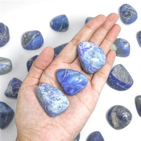 Jual Viral Lapis Lazuli Crystal Tumble Batu Kristal Healing Crystals