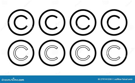 Copyright Icon . Copyright Symbols Stock Vector - Illustration of legal, convention: 279741330