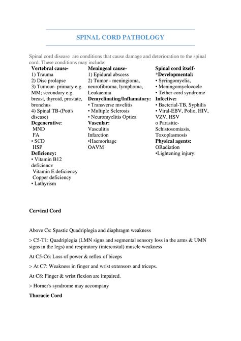 SOLUTION Assignment Spinal Cord Converted Studypool