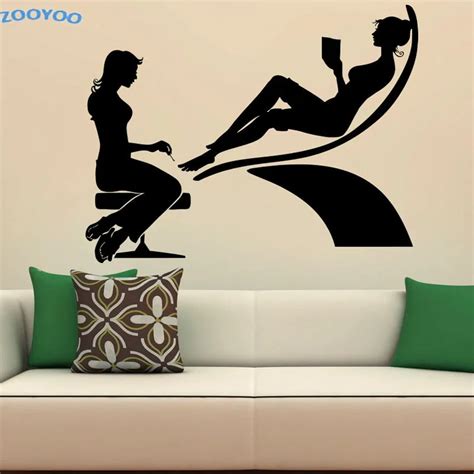 Zooyoo Spa Beauty Salon Wall Decals Vinyl Fashion Wall Sticker Home