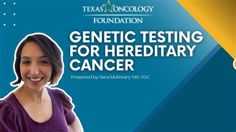 Genetic Testing For Hereditary Cancer Youtube