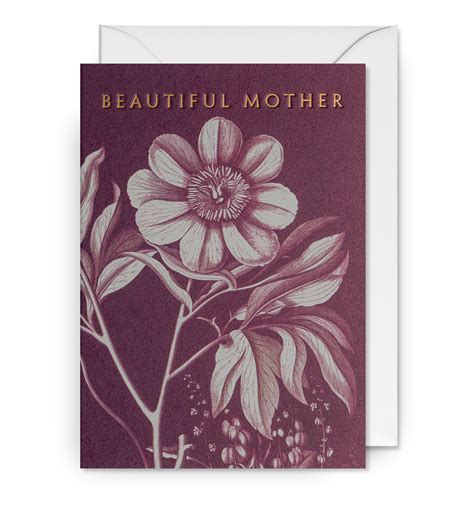 Beautiful Mother Wild Peony Mothers Day Card By Lagom Design Curiouser