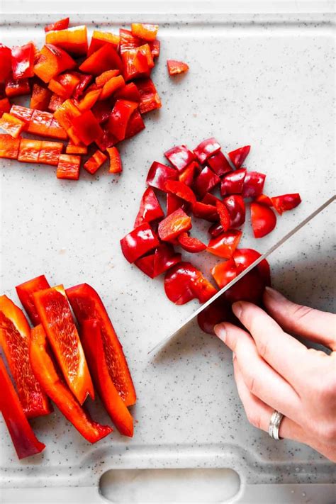 How To Cut A Bell Pepper Professional Chefs Method Savory Nothings