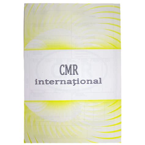 Cmr International A4 5 Ex 25 Seturicarnet Scrisoare De Transport