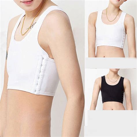 Breast Binder Bra Vest Hot Strengthen Flat Chest Tomboy Short Underwear