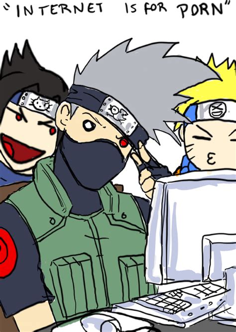 Uzumaki Naruto Uchiha Sasuke Hatake Kakashi And Hello Kitty Naruto And 2 More Drawn By