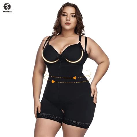 Yumdo Women Plus Size Xl Body Shaper Open Crotch Shaperwear Slimming