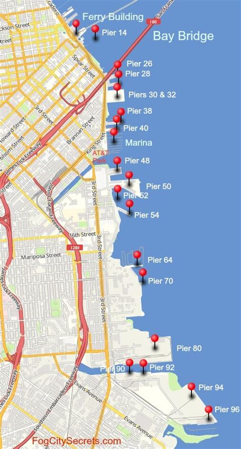 Embarcadero San Francisco Map - Carolina Map