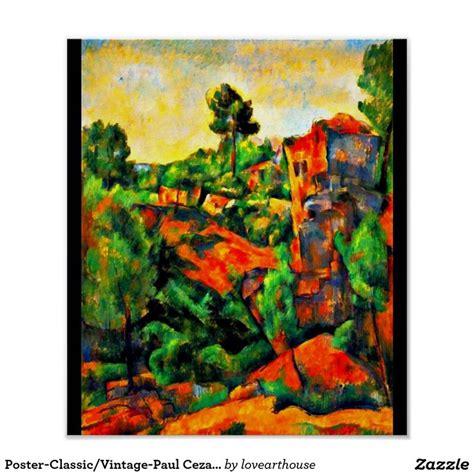 Poster Classic Vintage Paul Cezanne 6 Poster Zazzle Paul Cezanne