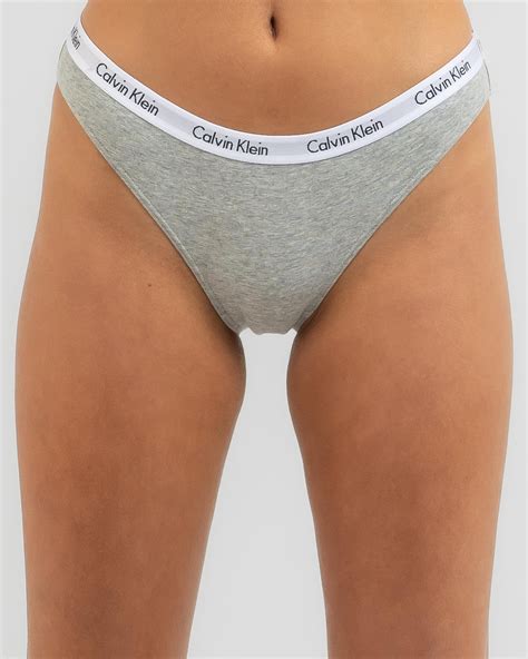 Shop Calvin Klein Carousel Bikini Brief In Grey Heather Fast Shipping