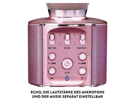 Lenco Microphone Bluetooth Karaok Avec Haut Parleur E