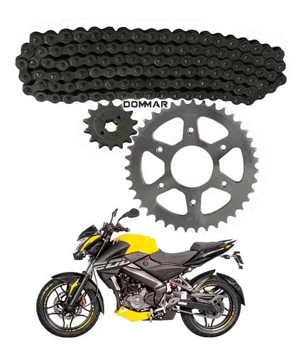 Kit De Arrastre Choho Cadena Reforzada Bajaj Pulsar Ns 200 Envío gratis