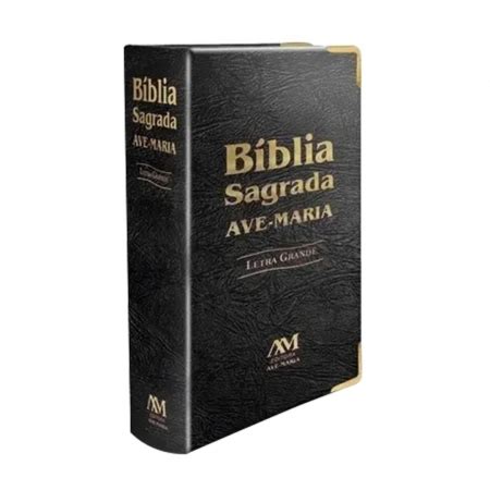 Biblia Ave Maria De Letra Grande Marrom