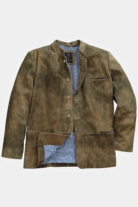 Veste bavaroise cuir velours de chèvre tenue traditionnelle jusqu à