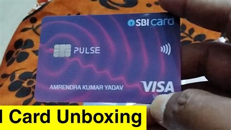 Sbi Pulse Credit Card Unboxing Youtube