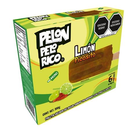 Paletas Heladas Pelón Pelo Rico Sabor Limón 6 Paletas De 50 G Cu Walmart