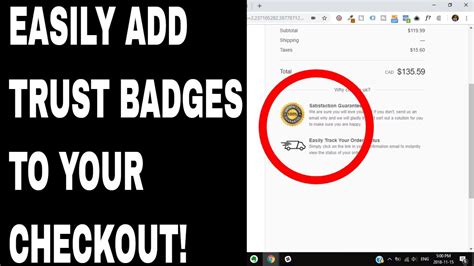 Easy Way To Add Trust Badges To Shopify Checkout Page 2018 YouTube