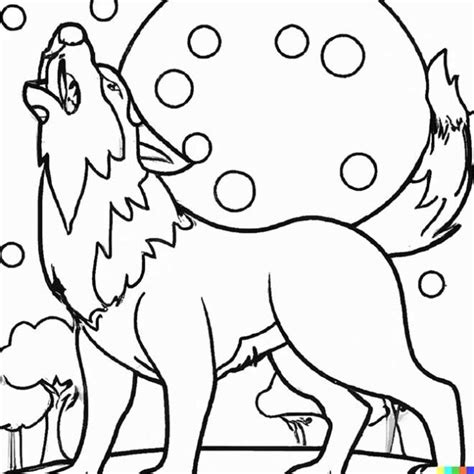 25 Desenhos De Lobo Uivando Para Lua Para Imprimir E Colorir