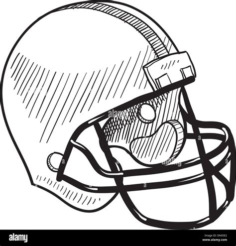 Football helmet vector sketch Stock Vector Image & Art - Alamy