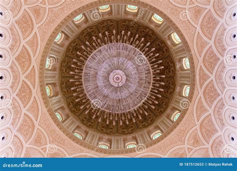 Chandelier Of Sultan Qaboos Mosque In Salalah Om Editorial Stock Photo