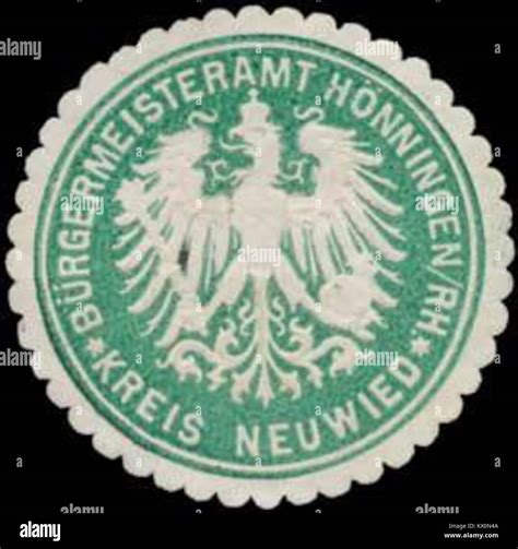 Siegelmarke Bürgermeisteramt Hönningen Rhein Kreis Neuwied W0383942