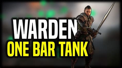 Eso Warden One Bar Pvp Tank Build Deltia S Gaming