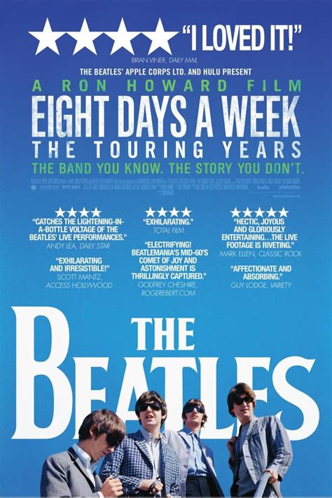 The Beatles Eight Days A Week The Touring Years 2016 Posters — The Movie Database Tmdb