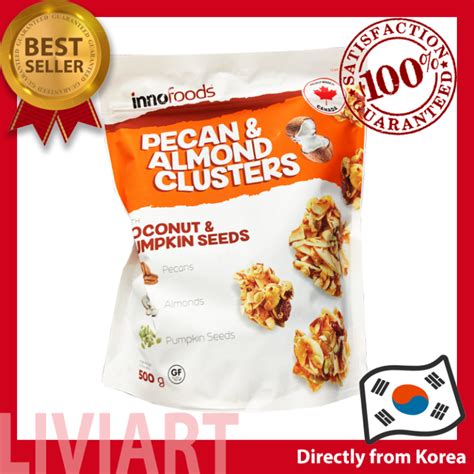 Inno Foods Pecan And Almond Clusters Coconut And Pumpkin Seeds Product Of