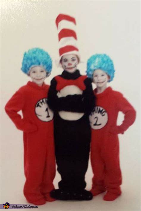 Dr Suess Cat In The Hat And Thing 1 And Thing 2 Costume Original Diy Costumes